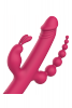 Dream Toys ESSENTIALS ANYWHERE PLEASURE VIBE PINK - podwójne dildo (różowy) Dream Toys ESSENTIALS ANYWHERE PLEASURE VIBE PINK - podwójne dildo (różowy)